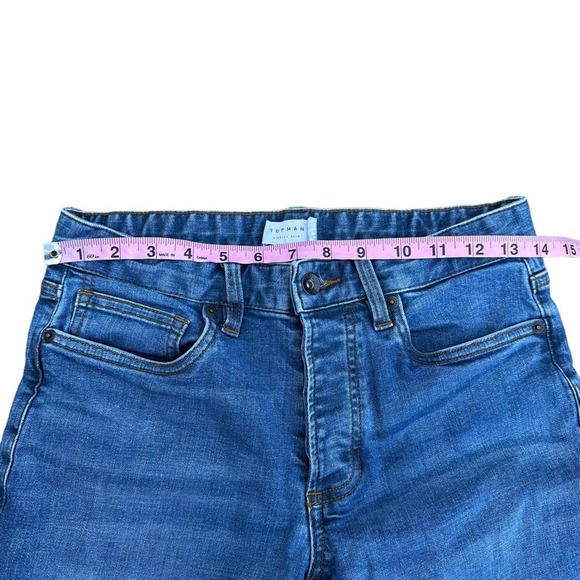 Topman Jeans Mens Stretch Slim Mid Rise Soft Pockets 28/30 - Picture 8 of 13